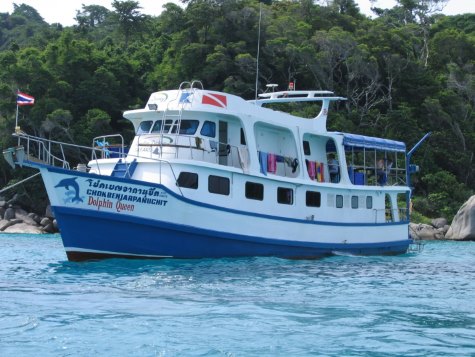 Dolphin Queen boat picture from Phuket dash Scuba (www.phuket-scuba.com), your personal Thailand liveaboard adviser